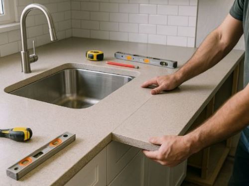 流理臺面裝修一次看懂：材質比較、尺寸高度與收邊細節